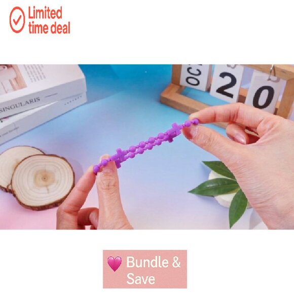 30-Piece Silicone Cross Bracelet Set for Women Men, Religious Faith Gift - Picture 8 of 8